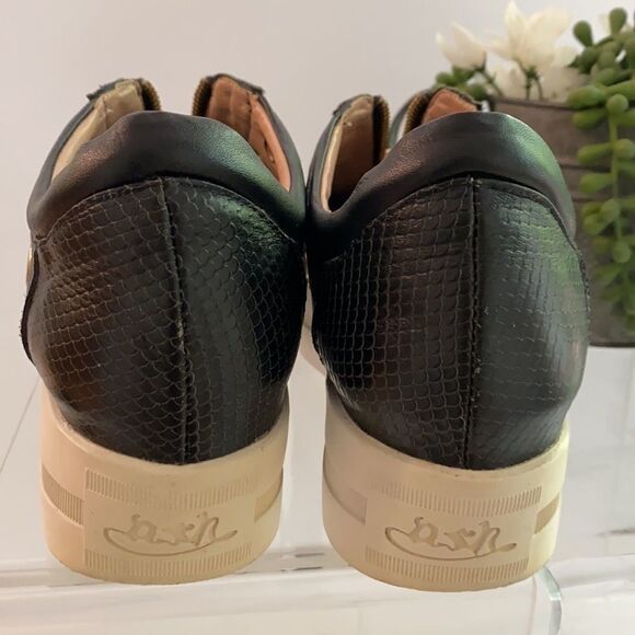 LORIBLU Platform Grommet And Zip Creeper Chunky Embellished Sneakers Black  7.5 - Picture 9 of 16